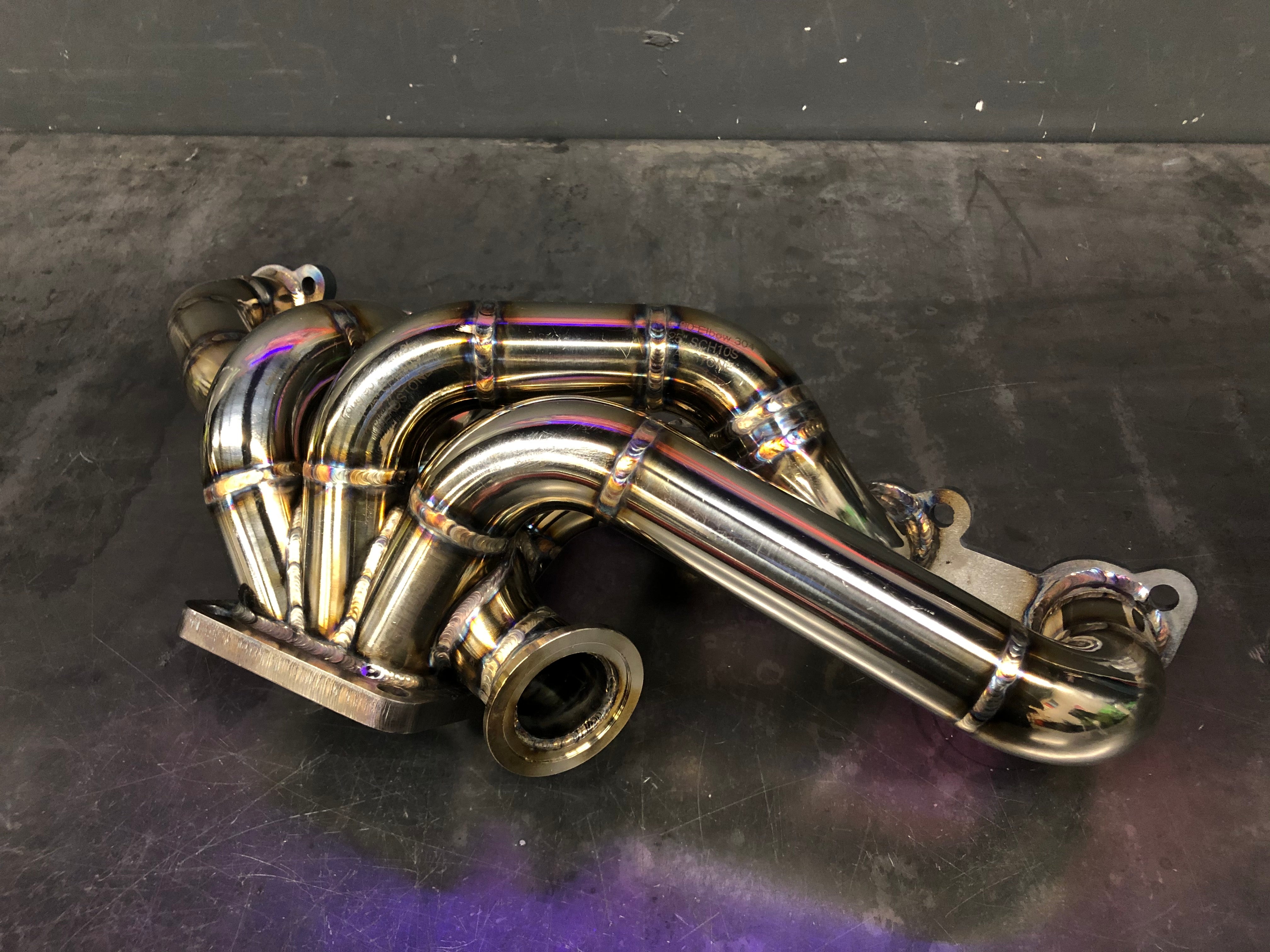 DarkLight Fabrication BMW E30 M20 T4 Turbo Exhaust Manifold